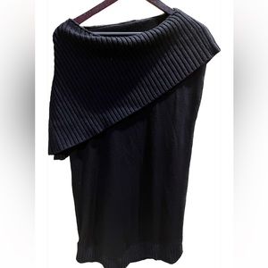 Alice + Olivia Black Wool Mini Sweater Dress Size Small